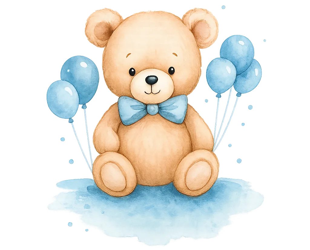 Orsetto con palloncini